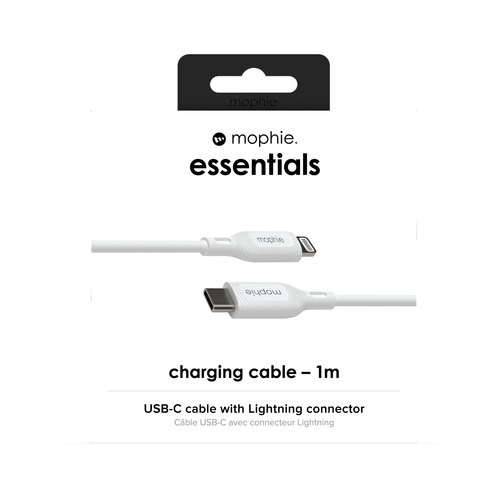 mophie essentials Lightning to USB-C | charging cable (1M) Wit