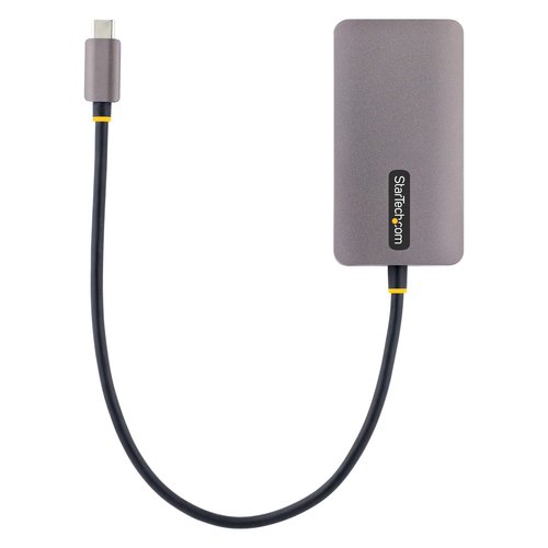 StarTech.com USB-C Display Adapter, USB C naar HDMI DVI VGA Adapter, 4K 60Hz, Aluminium, Video Display Adapter, Thunderbolt 3 / 4 Compatibel, USB Type C Travel Adapter