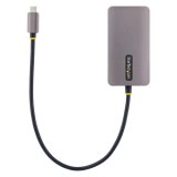 StarTech.com USB-C Display Adapter, USB C naar HDMI DVI VGA Adapter, 4K 60Hz, Aluminium, Video Display Adapter, Thunderbolt 3 / 4 Compatibel, USB Type C Travel Adapter