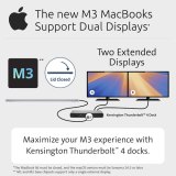 Kensington SD5760T Thunderbolt 4 Dual 4K Docking Station met 96W Power Delivery
