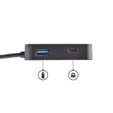 StarTech.com USB C Multiport Adapter, USB-C Travel Dock met 4K HDMI Video, Gigabit Ethernet, USB 3.0 Hub (1x USB-A 1x USB-C), USB Type-C Mini Laptop Docking Station, Thunderbolt 3 Compatibel