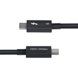 StarTech.com 50cm Thunderbolt 5 Kabel, 80Gbps/Tot 120Gbps, 240W PD EPR, 8K 60Hz, Thunderbolt-Gecertificeerde Kabel, Compatibel met Thunderbolt 4/USB4/USB-C