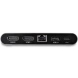 StarTech.com USB-C Dock - 4K Dual Monitor DisplayPort - Mini Laptop Docking Station - 100W Power Delivery Passthrough - GbE, 2-Port USB-A Hub - USB Type-C Multiport Adapter - 1m kabel