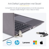 StarTech.com 25-Pack Universeel Laptop Kabelslot 2m, Security Kabel met Gedeelde Sleutel, Compatibel met Noble Wedge&reg;/Nano/K-Slot, Antidiefstal Snijbestendige Kabel