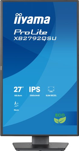 iiyama ProLite XB2792QSU-B1 computer monitor 68,6 cm (27") 2560 x 1440 Pixels Quad HD LED Zwart