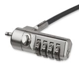 StarTech.com Laptop kabelslot - met draaiend scharnier - 4-cijfer combinatie slot