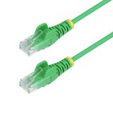 StarTech.com 1,5m Dunne CAT6 Ethernet Kabel, Groen, Snagless, 100W PoE, UTP, LSZH, 28AWG Pure Koperdraad, Slim RJ45 Netwerk Patchkabel met Trekontlasting, Fluke Getest