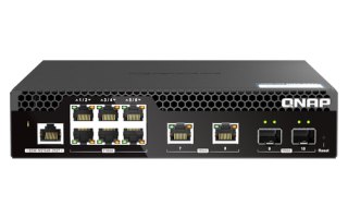 QNAP QSW-M2106R-2S2T netwerk-switch Managed L2 10G Ethernet (100/1000/10000) 1U Zwart