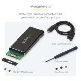 StarTech.com M.2 SSD behuizing voor M.2 SATA SSD - USB 3.1 (10Gbps) met USB-C kabel