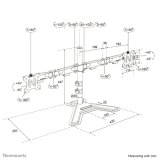 Neomounts DS45-600BL2 Monitorstandaard voor twee schermen 10-32"
