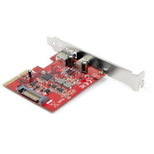 StarTech.com 2-Port 10Gbps USB-A & USB-C PCIe Adapter Kaart - USB 3.1 (10Gbps) PCI Express Type C/A Host Controller Kaart - USB 3.2 Gen 2 PCIe Add-On Uitbreidingskaart - Windows, macOS, Linux