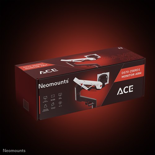 Neomounts DS70-256RD1 Gaming monitorarm 24-57" - gasveer - Topfix - 180°-stop