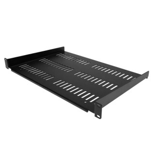 StarTech.com 1U Rack Shelf - Universele Geventileerde 19 inch Server Rack Plank/Lade voor AV/Data/Netwerk Apparatuur – Cantilever/Uitkragende Ligger – Duurzaam Ontwerp – Max. 25kg - Diepte 30 cm (12”)