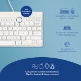R-Go Tools Ergonomisch toetsenbord R-Go Compact Break, compact toetsenbord met pauzesoftware, QWERTY (US), bedraad, wit