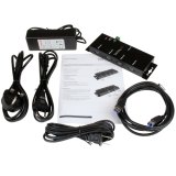 StarTech.com 4-Port USB 3.0 Hub (5Gbps) | Metalen industriële USB-A Hub | Wand- of Bureau-monteerbare USB Data Hub | TAA Compliant USB Extender Hub