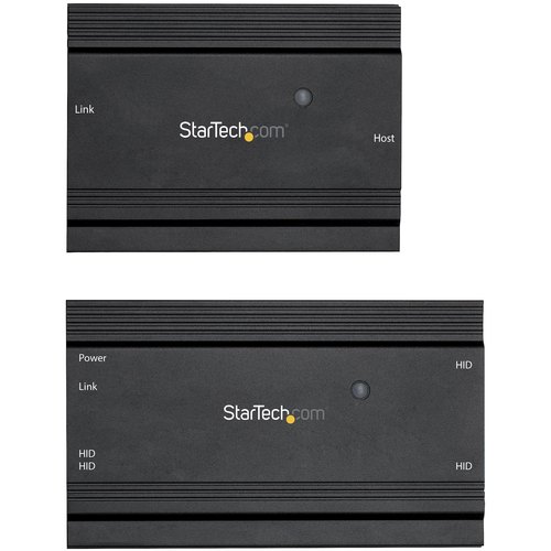 StarTech.com 4-Port USB 2.0 Extender Hub over Single CAT5e/CAT6 Ethernet Kabel (RJ45) - 100m - USB Extender Hub Adapter Kit - Metalen Behuizing - Extern Gevoed - 480 Mbps