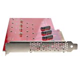 StarTech.com QUAD-M2-PCIE-CARD-B interfacekaart/-adapter Intern M.2