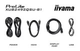 iiyama ProLite XUB2492QSU-B1 computer monitor 60,5 cm (23.8") 2560 x 1440 Pixels Quad HD LED Zwart
